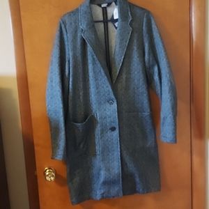 NWT longline fleece blazer